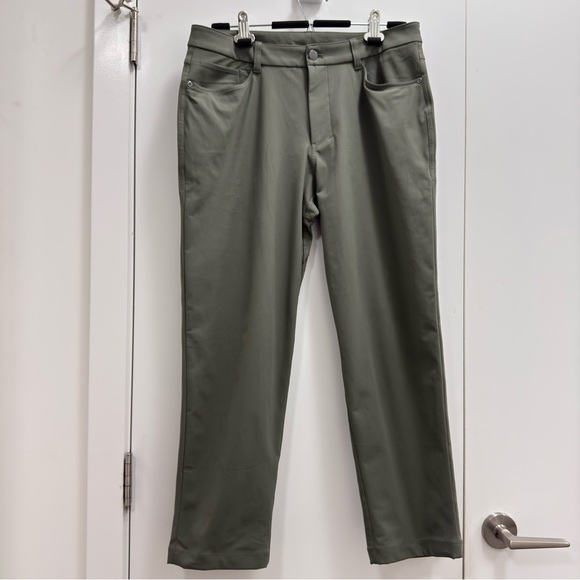 Lululemon ABC pant slim 32 with inseam 26-27” Men's Olive Green Pants - Picture 9 of 11